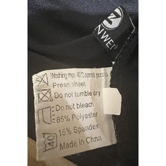 2 ~ ZHENWEI Crop Workout Tops for Women Size Medium ~ Black & Purple - Picture 6 of 8